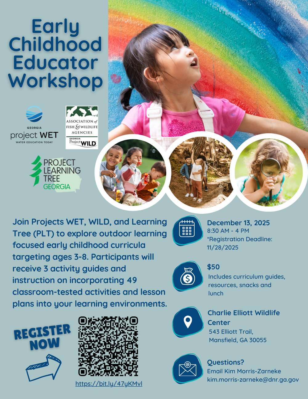 Early Childhood Educator Workshop Flyer for December 13, 2025